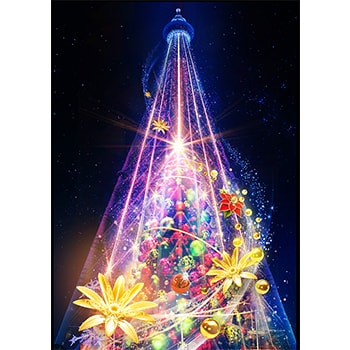 「東京スカイツリータウン（R）ドリームクリスマス2018」高さ8mの花のクリスマスツリーが登場！