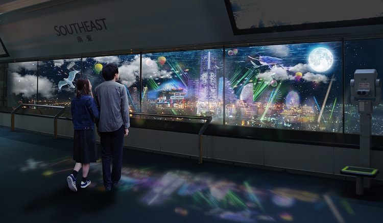 〈横浜ランドマークタワー〉夜景イベント「CITY LIGHT FANTASIA BY NAKED -NEW WORLD-」