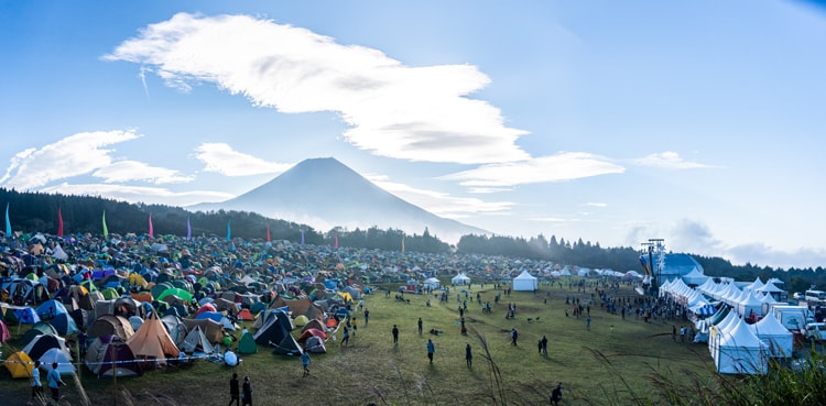 〈It's a beautiful day Camp in 朝霧JAM 2019〉（静岡・朝霧アリーナ　ふもとっぱら）