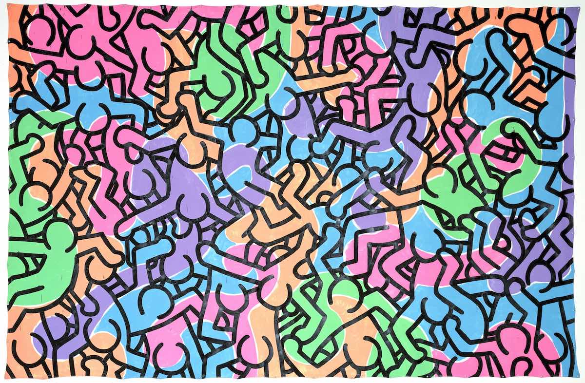 キース・へリング《無題》1985年、中村キース・ヘリング美術館蔵
Keith Haring Artwork ©Keith Haring Foundation Courtesy of Nakamura Keith Haring Collection.
