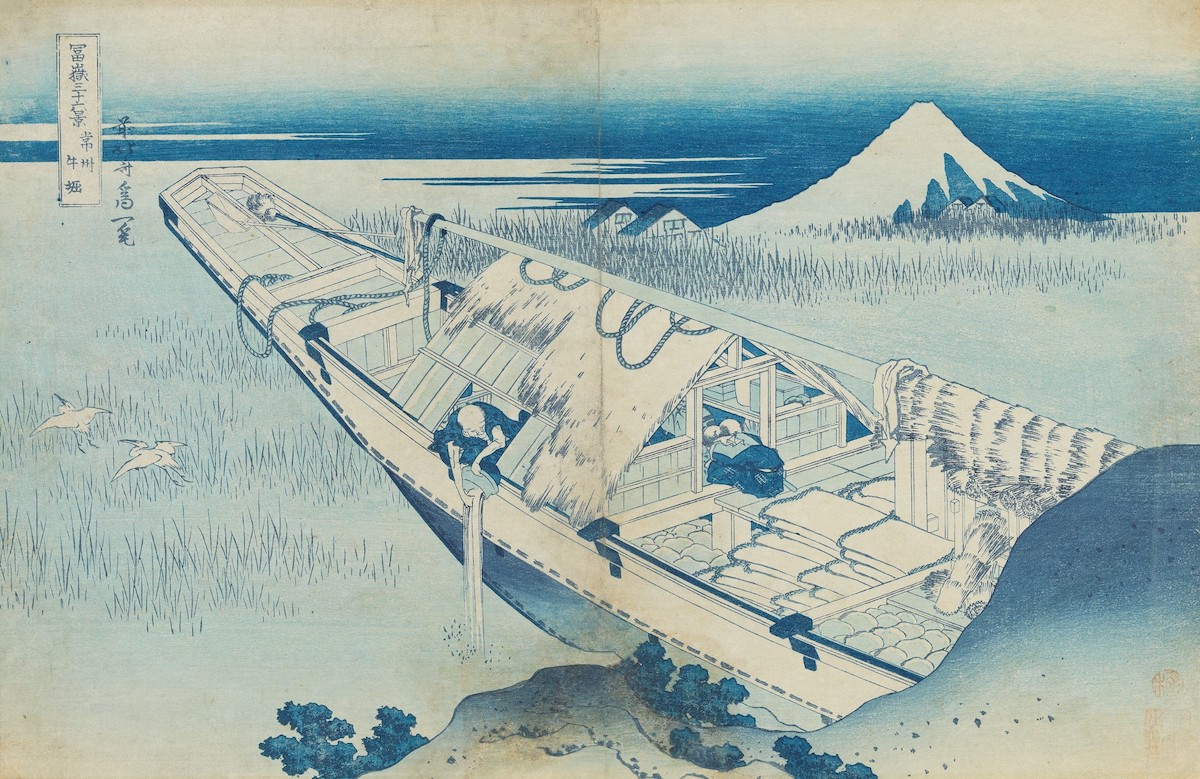 葛飾北斎　「冨嶽三十六景　甲州三坂水面」 山口県立萩美術館・浦上記念館蔵（チコチンコレクション）
